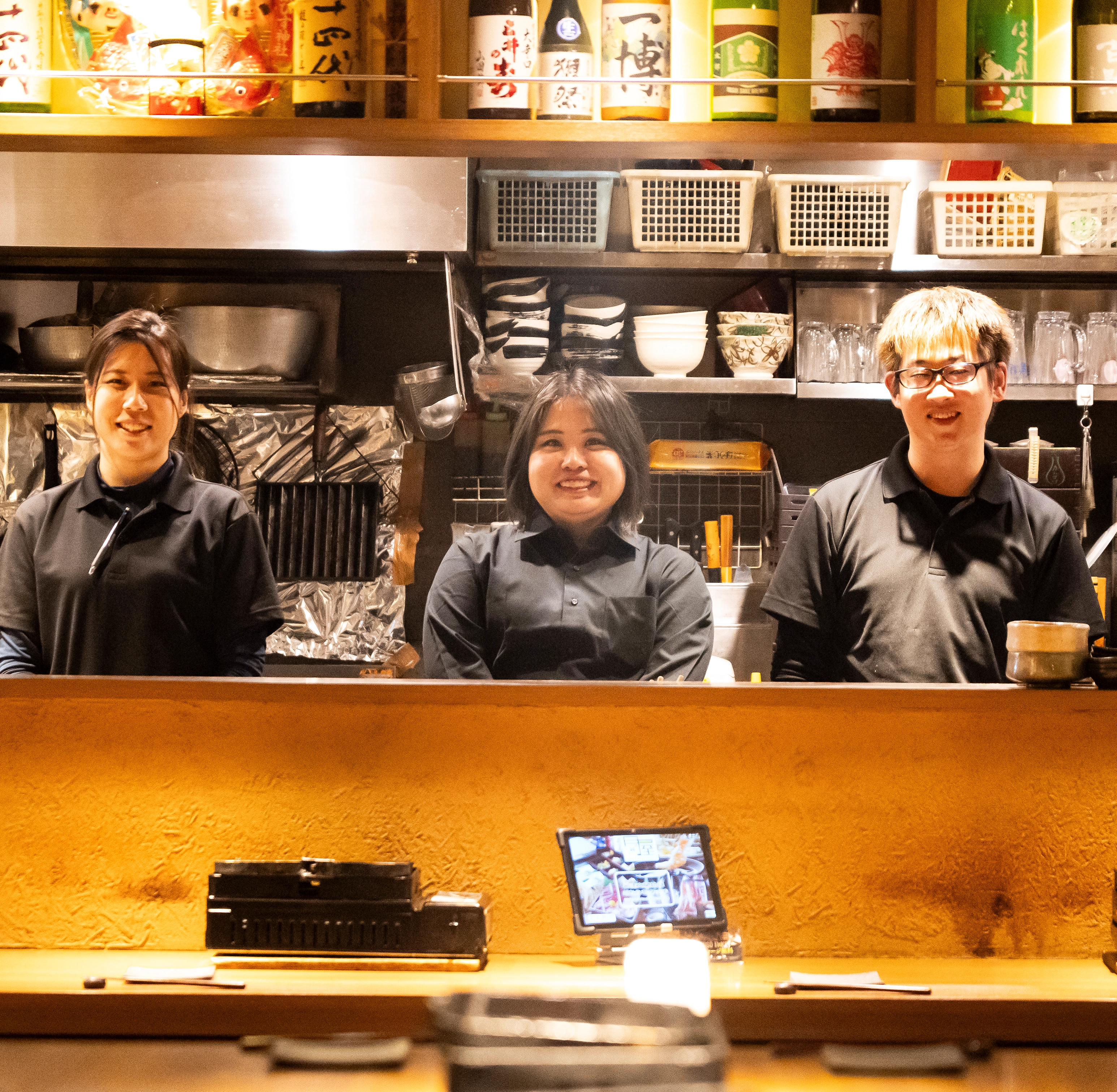 笑顔のスタッフたち